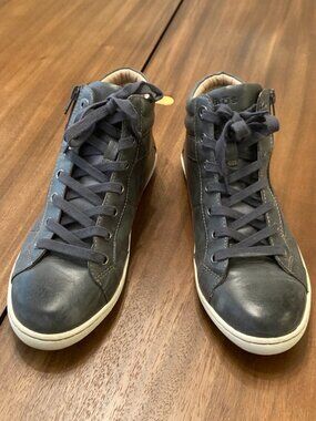 Taos Union High Top Womens Sneakers UNN-13670 / Gray Leather / Size 9